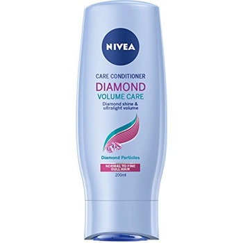 Nivea Diamond Volume Care Diamond Shine & Ultralight Volume kondicionér pre oslňujúci lesk vlasov 200 ml
