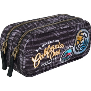 COOLPACK Елипсовиден ученически несесер Cool Pack Duke - Badges G Grey, с 2 отделения (B65155)