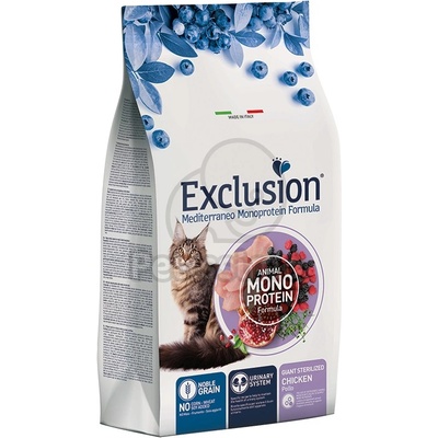 Exclusion Mediterraneo Monoprotein Formula Giant Sterilized Cat суха храна за котки - пилешко 1, 5 кг
