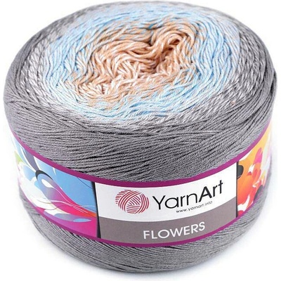 Pletací příze Flowers 250 g Varianta: 1 (268) béžová, Balení: 1 ks