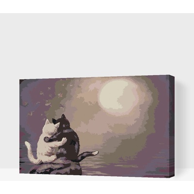 Vymalujsisam Malování podle čísel Kočky při úplňku