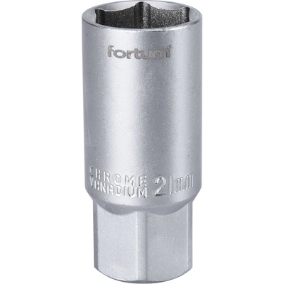 FORTUM hlavice nástrčná na zapalov. svíčky 1/2", 21mm, L 65mm