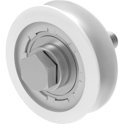 Umakov Pojazdové koliesko nylonové - U, INOX, D80mm H8/06U-80-R10-NYLON