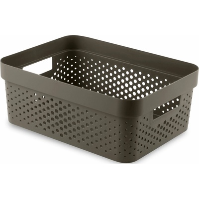 Curver Infinity 11 l Úložný box 36 x 27 x 14 cm, recyklovaný plast, hnědý 04750-C74