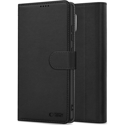 Кожен Калъф с Джобове за Xiaomi Poco F8 Pro, Tech-Protect Wallet Book Case, Черен (5906302352692)