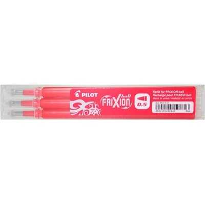 Pilot Frixion Clicker 0, 5 пълнител червен (3) (BLS-FR5-S3-R)