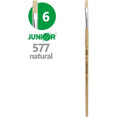 Štetec plochý JUNIOR č. 6" 577 Natural