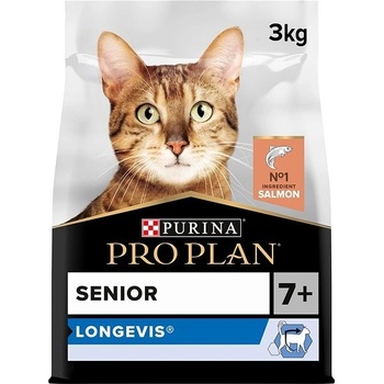 Pro Plan Cat Senior Longevis granule pro stárnoucí kočky s lososem 3 kg