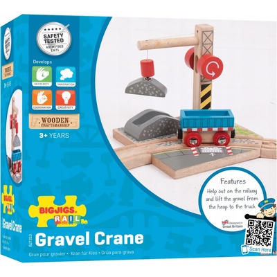Bigjigs vláčkodráha Jeřáb se štěrkem – Zbozi.Blesk.cz