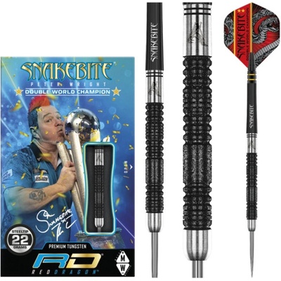 Red Dragon Peter Wright Snakebite Double WCH Special Black Edition 85% 24g steel