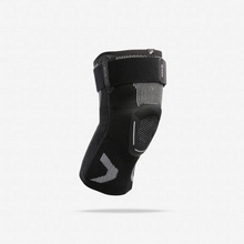 DECATHLON Spevňujúca bandáž na koleno úroveň 2 pravá/ľavá čierna