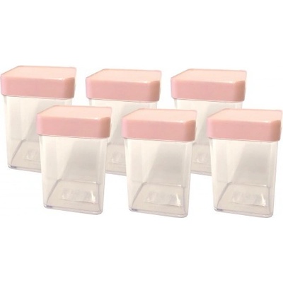 Petra Plast 915050 Sada dóz umelá hmota 150 ml 6 ks