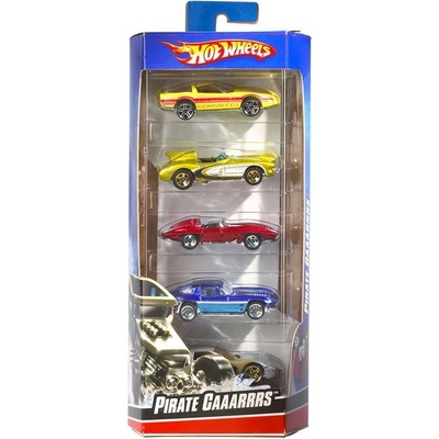 MATTEL HOT WHEELS Auto kovová 7-9cm sada 5ks HW