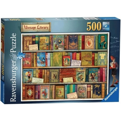 Ravensburger Пъзел Ravensburger от 500 части - Винтидж библиотека (12000507)
