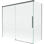 Mexen Rox параван за баня, двукрилен, плъзгащ се, 170 + 70 x 150 см, прозрачен, четкан в сиво - 8C9-170-070-66-00 (8C9-170-070-66-00)