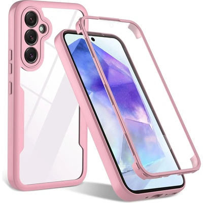 Techsuit Калъф за Samsung Galaxy A35 5G + Протектор - ColorVerse 360 Series - Розов