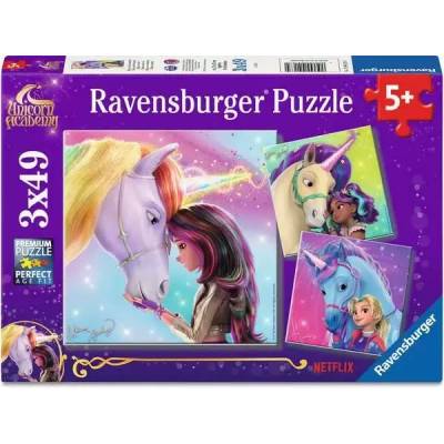 Ravensburger - Puzzle 3x49 Unicorn Academy - 40 - 99 piese