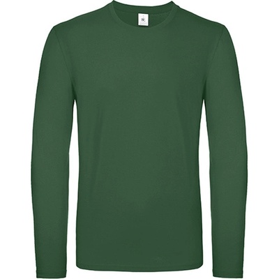 B&C pánske tričko s dlhým rukávom TU05T Bottle Green