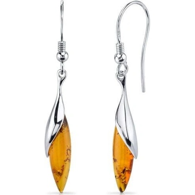 Eppi visiace jantárové náušnice zo striebra Saddie E34109