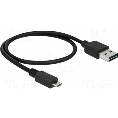 Delock 85156 USB 2.0 USB A zástrčka dvoustranná USB B micro vidlice