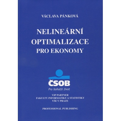 Nelineární optimalizace pro ekonomy - Václava Pánková