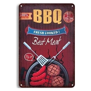 Ceduľa BBQ Best Meat