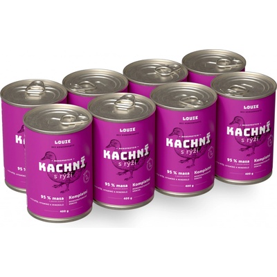 Louie Kachní s rýží bez omezení věku 8 x 400 g