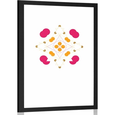 Plakát s paspartou a zajímavými vzory - 40x60 no frame