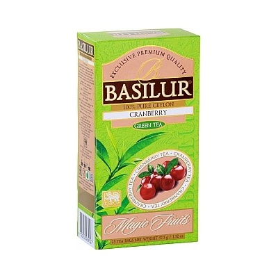 Basilur Magic Green Cranberry 25 x 1,5 g