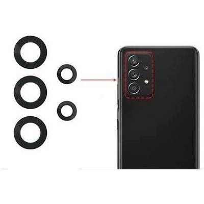 Sklíčko zadní kamery Samsung A526, A525 Galaxy A52 5G, A52 4G black bez rámečku