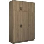 TopMebel Трикрилен гардероб Victoria TopMebel с шкаф в цвят орех 150x60x240cm - topmebel - 952,29 лв