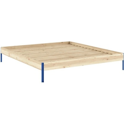 Karup Core bed natural pine borovice / vividblue raw