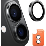 TORRAS Протектор за камера за iPhone 16 Plus - протектор за камера Torras Lensguard - черен