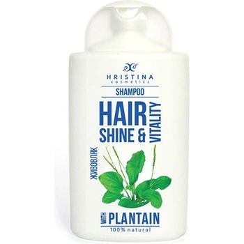 Hristina prírodný šampón skorocel pre zdravé a silné vlasy 200 ml