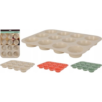 M.A.T. forma na muffiny 12ks 33x25x3cm silikón mix farieb