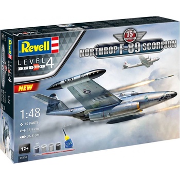 Revell Gift-Set letadlo 05650 50th Anniersary Northrop F-89 Scorpion 1:48