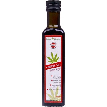 Zelená Země Konopný olej Bio panenský 250 ml