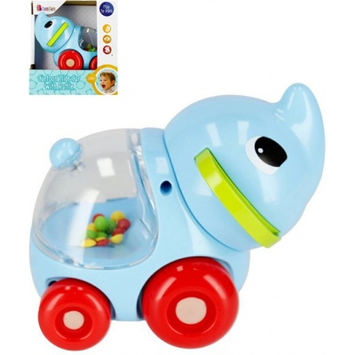 BAM BAM Baby slon na kolečkách chrastítko