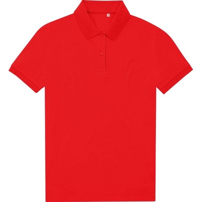 B&C My Eco Polo 65/35 /women Dámske piqué polo červená pop tomato