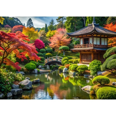 Alipson Puzzle - Puzzle Beautiful Japanese Garden - 500 piese