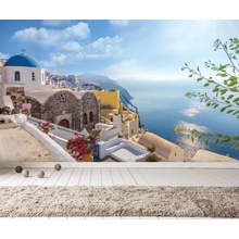 Malvis ® Tapeta Santorini výhled, rozměry 360 x 260 cm