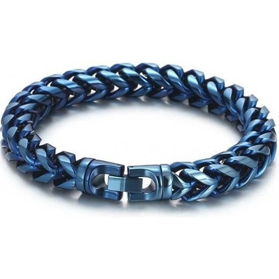 Impress Jewelry náramek z chirurgické oceli Blue Rourke Modrý 2311031357133277