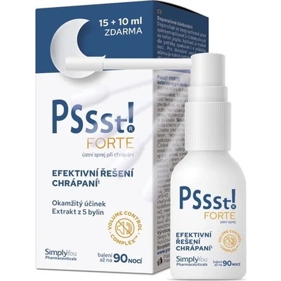 Pssst! FORTE ústní sprej při chrápání 15 + 10 ml – Zboží Dáma
