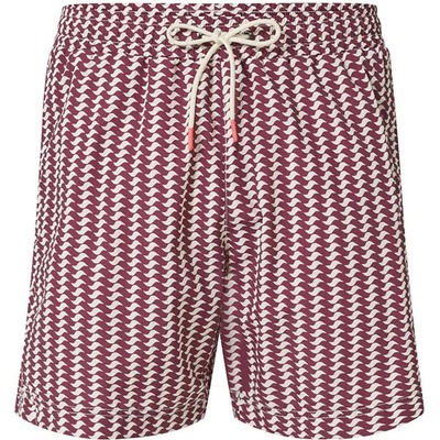 ECOALF Бански гащета Ecoalf Bequia swimming shorts - Pink (Red Geometric Print)