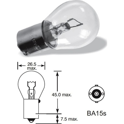 Elta 12V P21W 21W BA15s