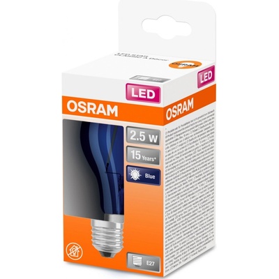 Osram LED žiarovka STAR CLA15 2,5 W E27 modrá