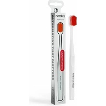 Nordics 12 000 Bielo červená Ultra jemná kefka