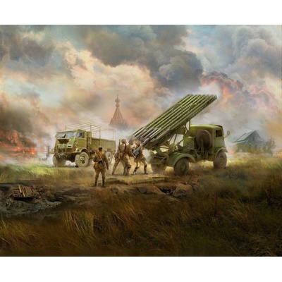 ICM WWII Red Army Rocket Artillery BM-13-16 on W.O.T. 8 chassis Model W.O.T. 6 WWII Soviet BM-13 1:35