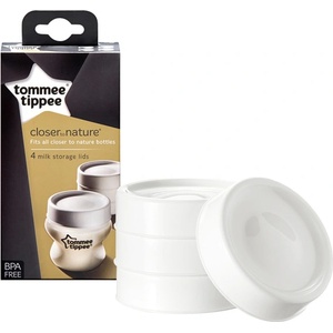 Tommee Tippee Капак за контейнер за съхранение на кърма, 4 бр. /оп (Closer to Nature)