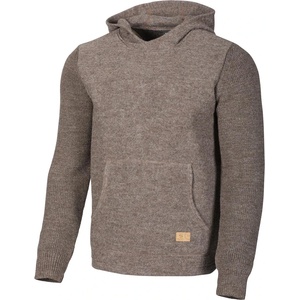 Ivanhoe of Sweden Мъжки вълнен пуловер Ivanhoe of Sweden NLS Pentland Hood Wool jumper - Nutmeg (005-4951-0313)